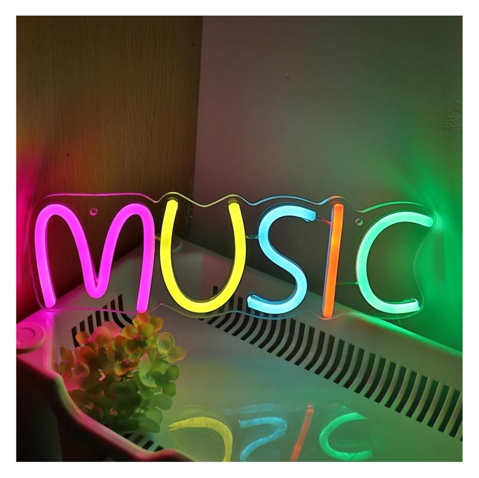 insegna Luminosa al Neon Insegna al Neon Musica Colorata, per Feste, Pub, Club, Negozi, Decorazioni per Compleanni