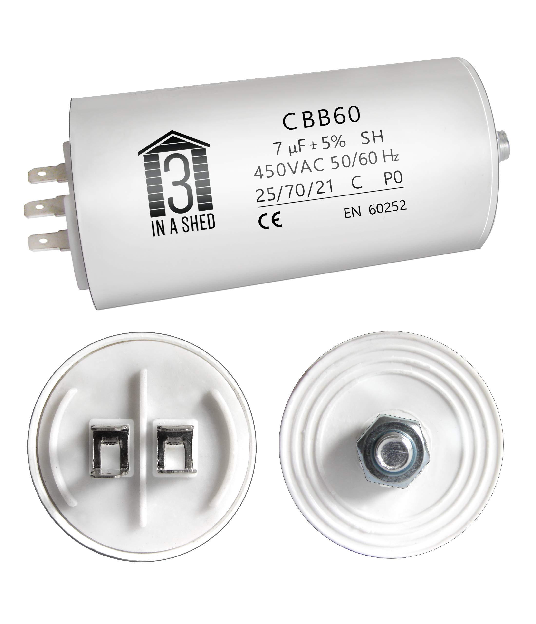 Universal 7UF +- 5% Large Appliance Motor Start Run Capacitor