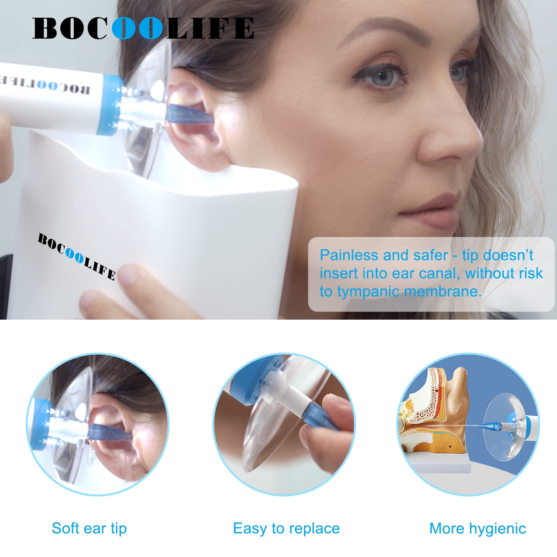 Buy BOCOOLIFE Electric Earwax Remove Removal Ear Irrigation System