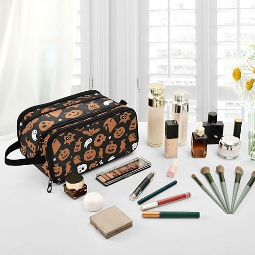 Miniatura 6 de Halloween Design Cosmetic Bags Lightweight Makeup Bag Organizer for Essentials For Women 11 x 7 Inches