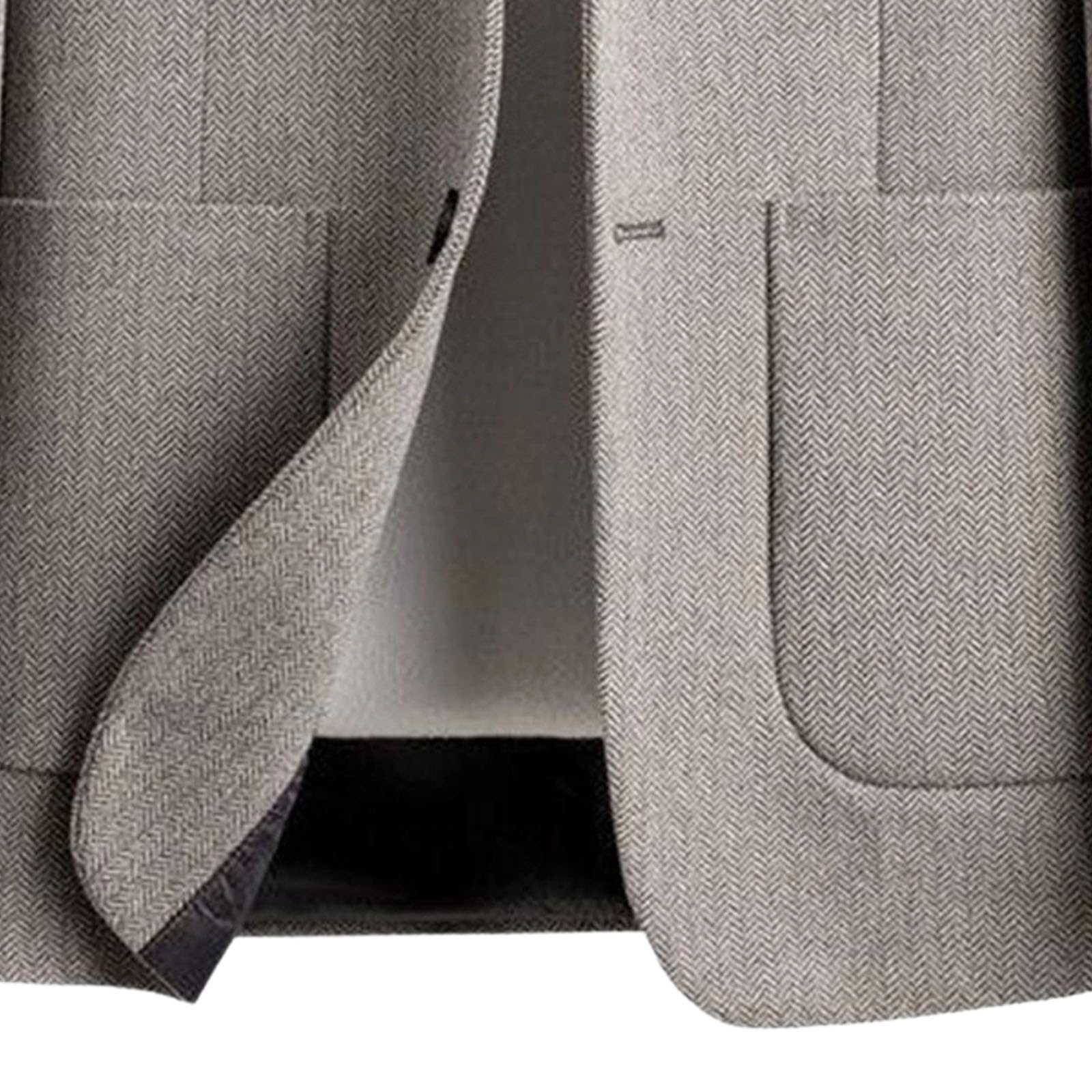 Blazer in tweed da uomo casual blazer slim fit sportivo leggero due bottoni giacche autunno lavoro ufficio blazer