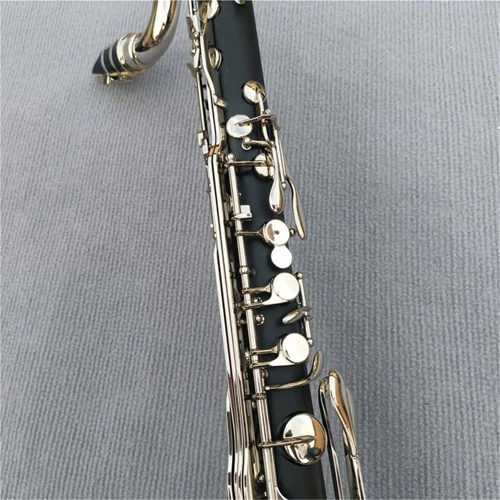 Clarinetto Professionale Chiavi Placcate Argento In Ebano Per Clarinetto Basso Professionale In Si Bemolle