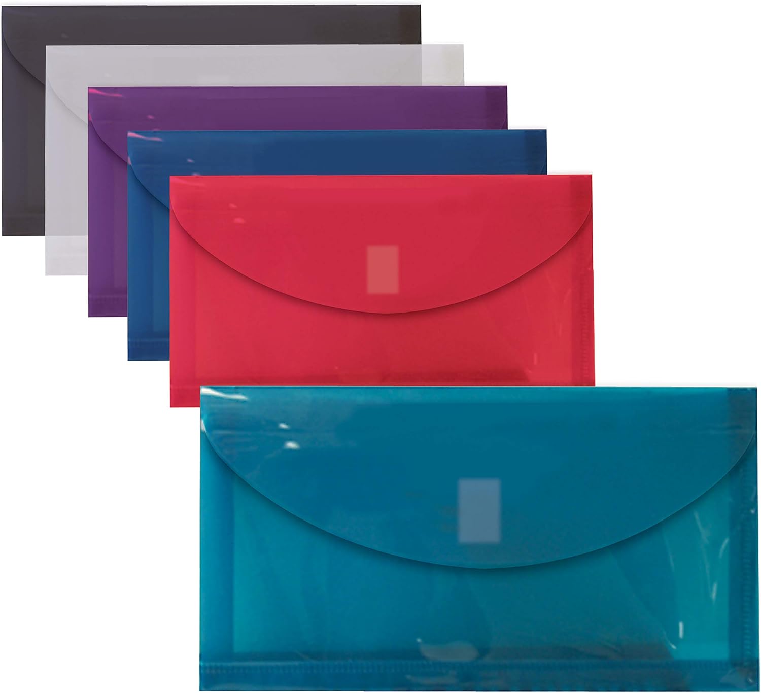 Better Office Products 36 Plastic Envelopes, Reusable Poly