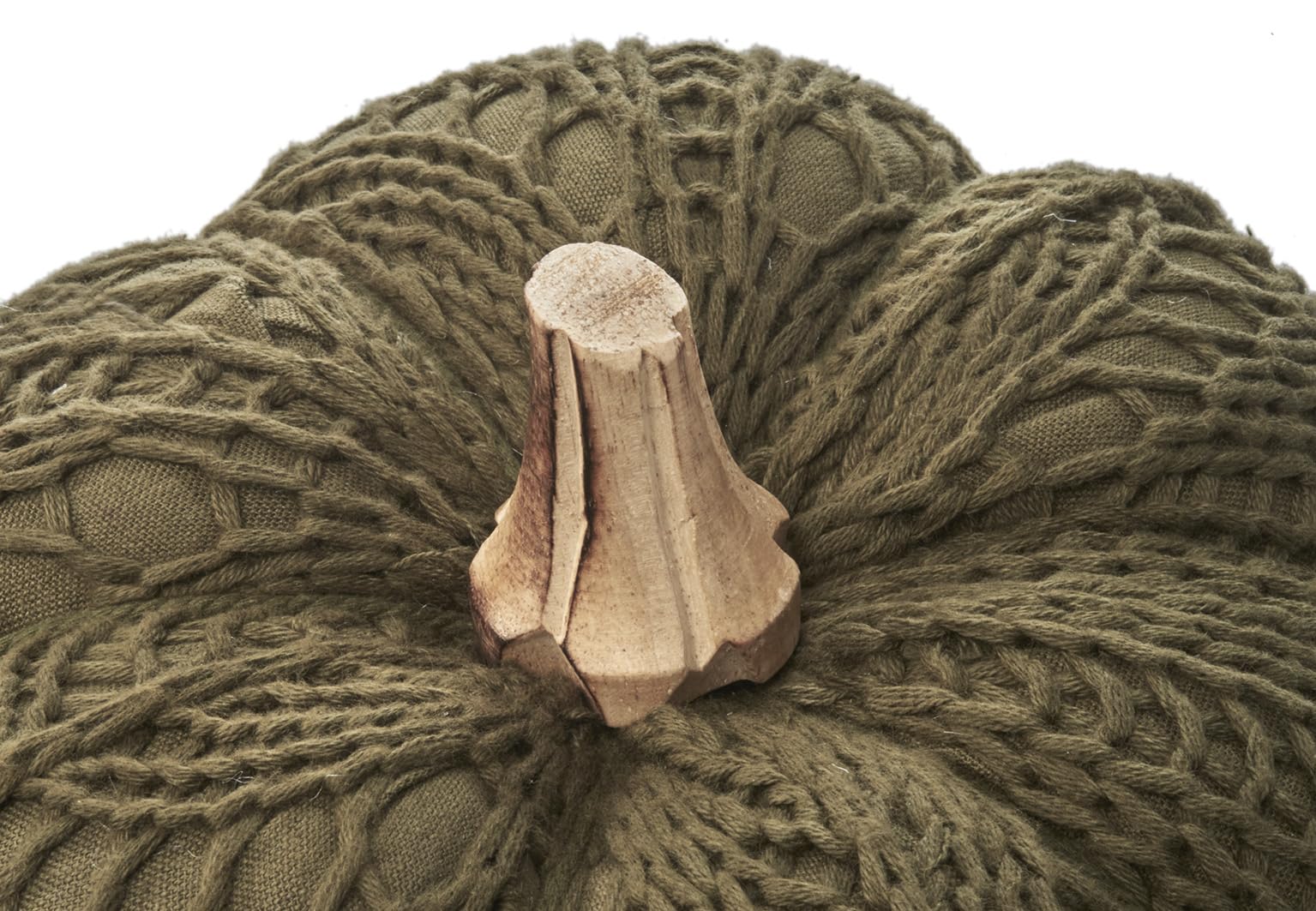 Kobolo Dekokürbis Deko Kürbis aus Textil Set aus 3 Größen Dunkelgrün