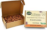 Vista 144 de Bless International Cedro 100% natural - Conos de incienso hechos a mano, sumergidos a mano, orgánicos, sin productos químicos para purificación