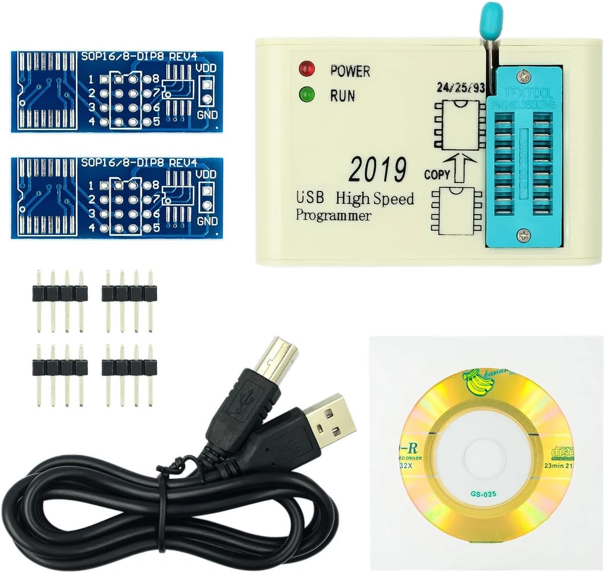 xcluma EZP2019 High Speed ​​USB SPI Support 24 25 93 EEPROM 25 Flash BIOS Windows