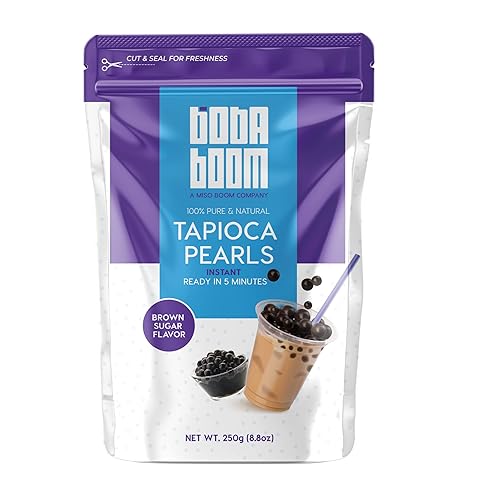 Boba Pearls para té de burbujas 88 onzas perlas de tapioca negras instantáneas para perlas de té de burbujas bolas de tapioca Boba burbujas grandes
