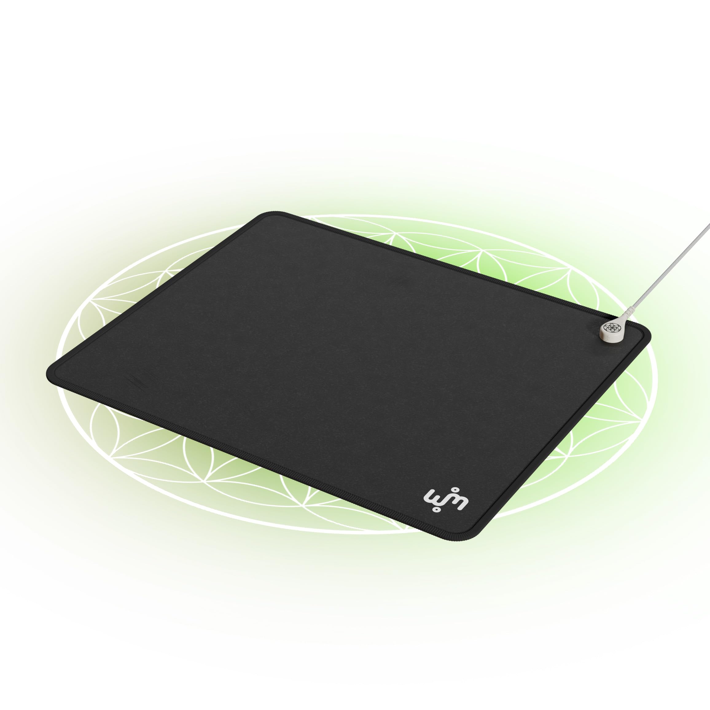 [Das Original] Universal Grounding Mat Erdungsmatte Desk Matte - mit EU Stecker und 5,80m Kabel - Steigern Sie ihr Wohlbefinden, besserer Schlaf uvm. (25x30cm - Small)