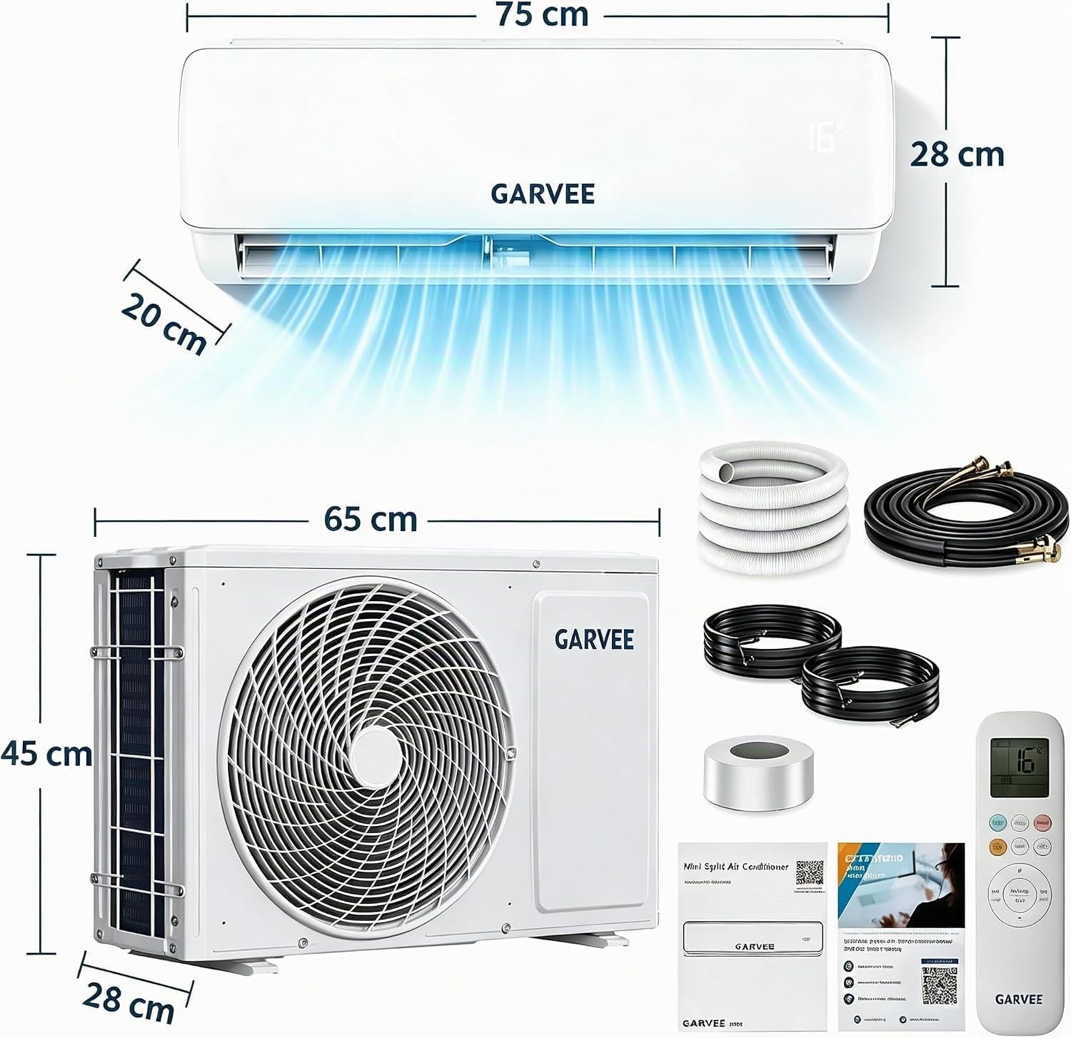 Fest installierte Split-Klimaanlage, 18000 BTU