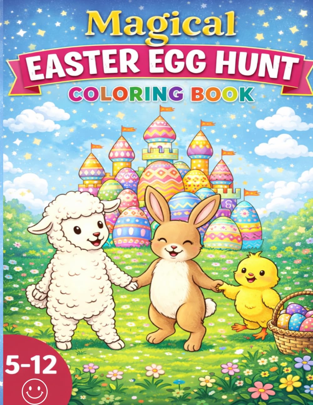 Magical Easter Egg Hunt: Coloring Book For Kids Ages 5-12 | Girls & Boys | Easter Egg Fun Hunt For Children | Preschool Kindergarten Activities