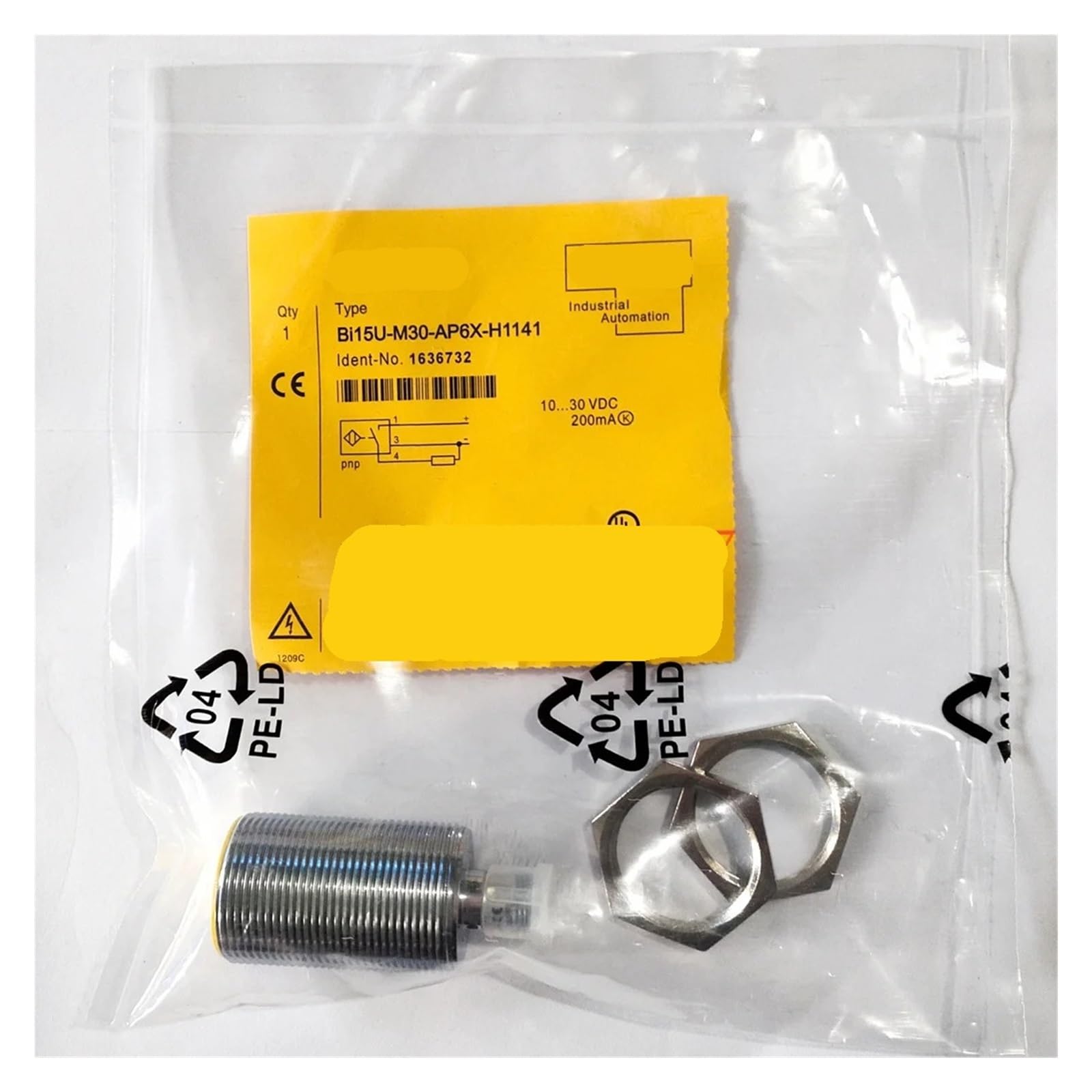 Capteur de proximité BI15U-M30-AN6X-H1141 avec portée stable et connecteur M12