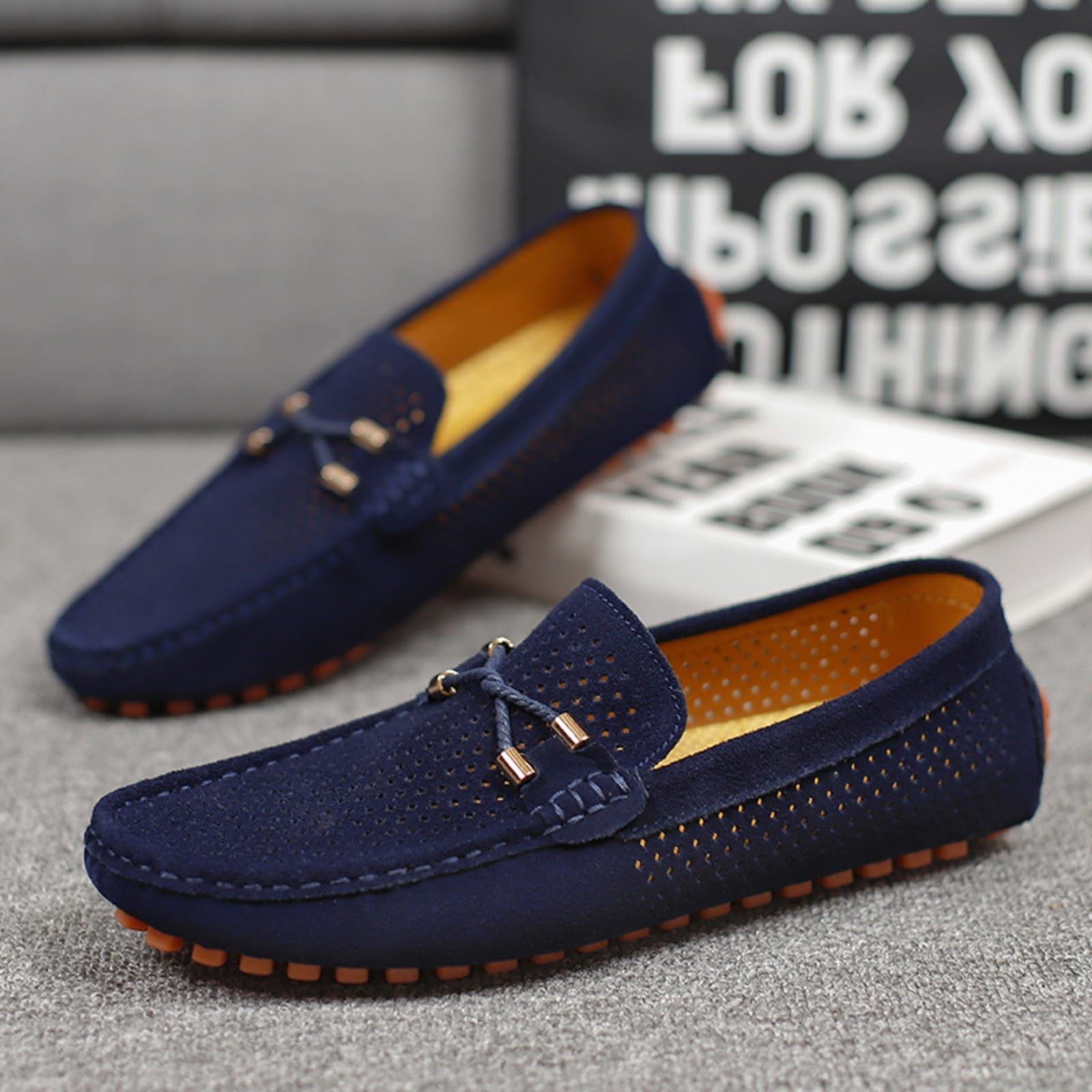 Chaussures en Cuir Respirant，Style Britannique, avec Semelle antidérapante en Caoutchouc, Convient à de Nombreuses Occasions