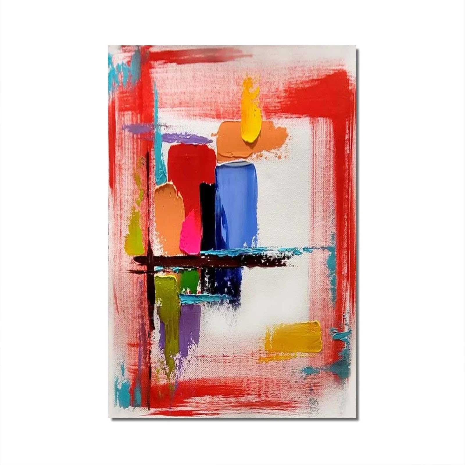 Bilder Groß 200x100 cm XXL Wohnzimmer Deko Modern Abstrakt Wandbild Kunstdruck auf Leinwand Bild Schlafzimmer über Bett Room Decor Geschenke Wandposter Panorama Bilder Ungerahmt