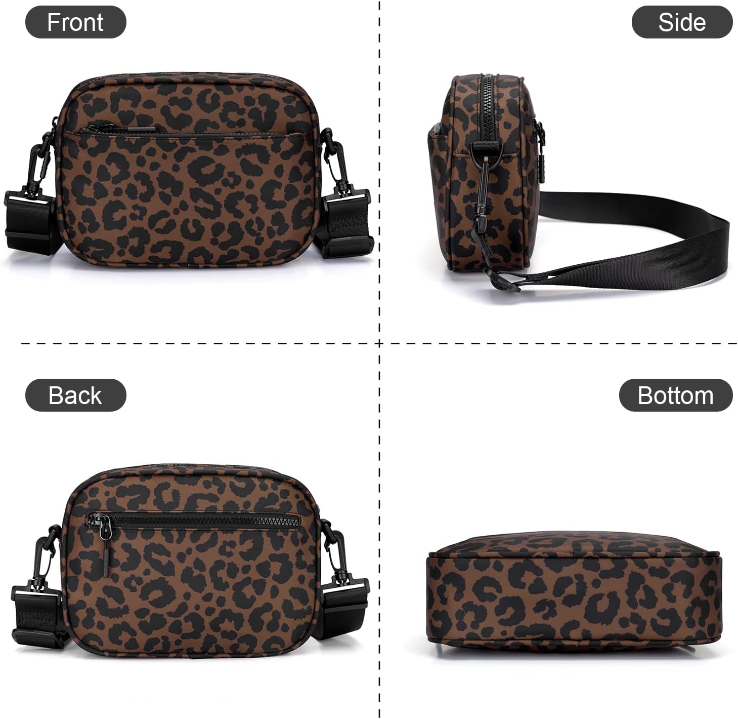 Small Checkered Crossbody Bag for Women Cute Purses Trendy Shoulder Handbags Wide Strap