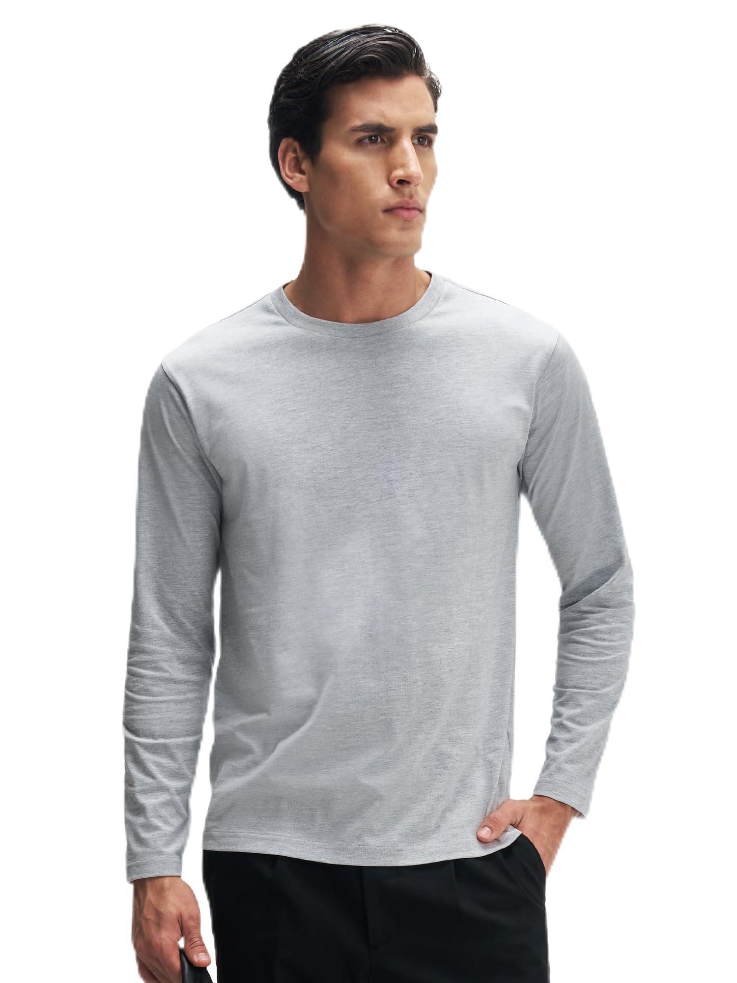 xyxx Men's Solid Cotton T-Shirt | Round Neck Tshirt | Full Sleeves | Solid-Regular Fit Tshirt for Men-picture-12