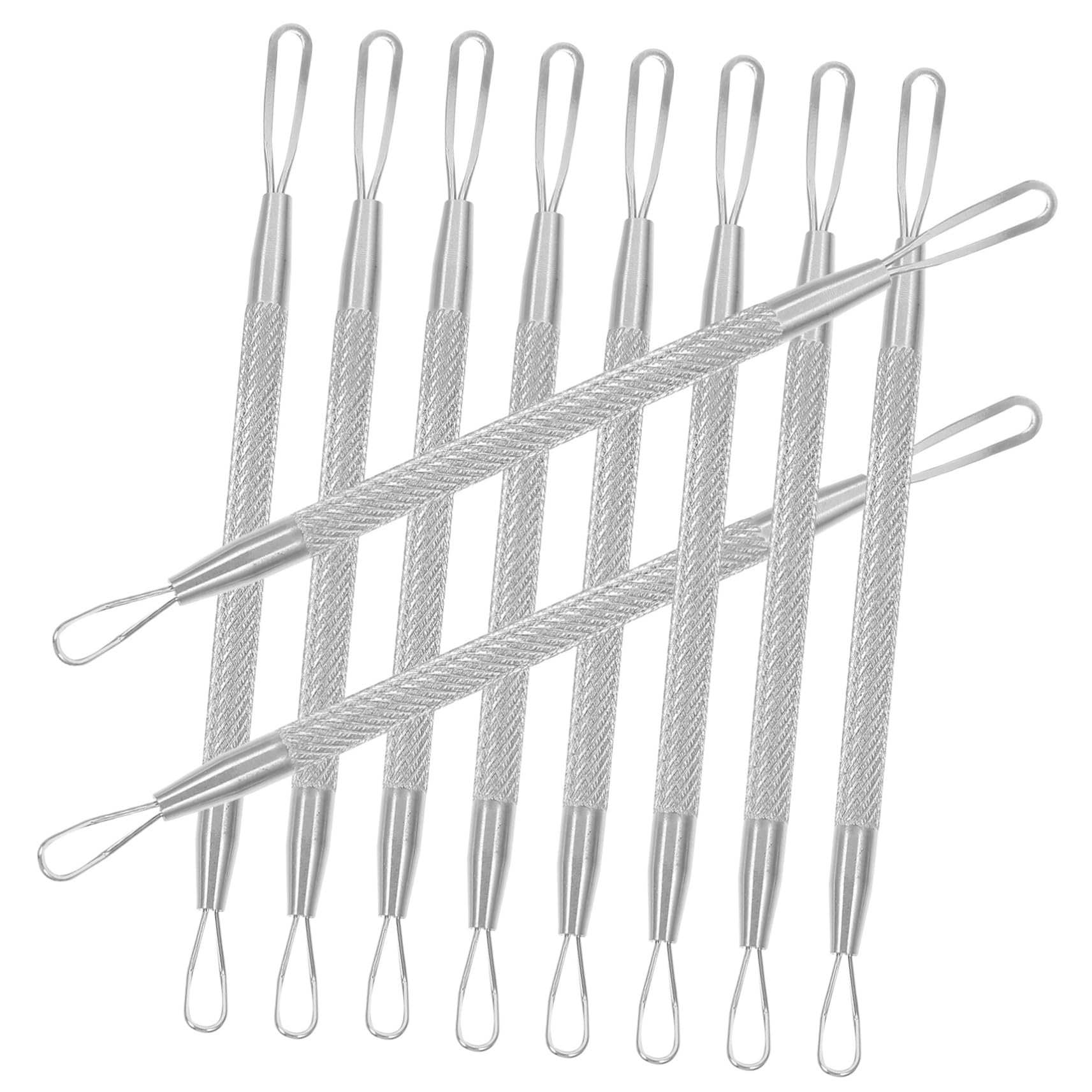 FRCOLOR Acne Squeeze Ring Blackhead Pimple Tweezers Sebum Remover Blackhead Suction Remover Beauty Tool Set