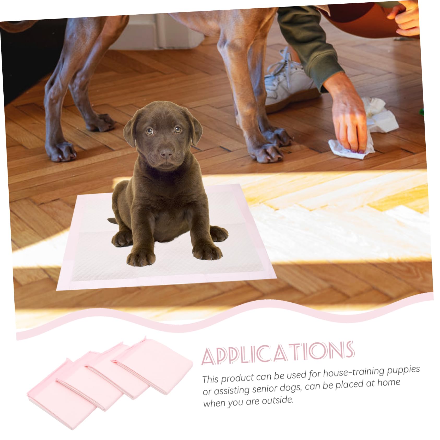ibasenice 100piezas Tapete De Entrenamiento para Mascotas Empapadores Desechables para Cachorros y Gatos Empapadores para Orinales para Perros Pequeños Interiores para Entrenamiento De