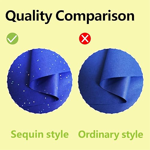 Miniatura 2 de Bobobag 80 hojas de papel de seda brillante grande de 20 x 20 pulgadas, 10 papel de seda de colores llamativos para bolsas de regalo, pañuelos de