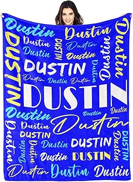 Personalized Blankets for Kids with Names Customized Blankets with Name for Adult Custom Blanket Gift for Birthday Christmas Valentines Day Gift