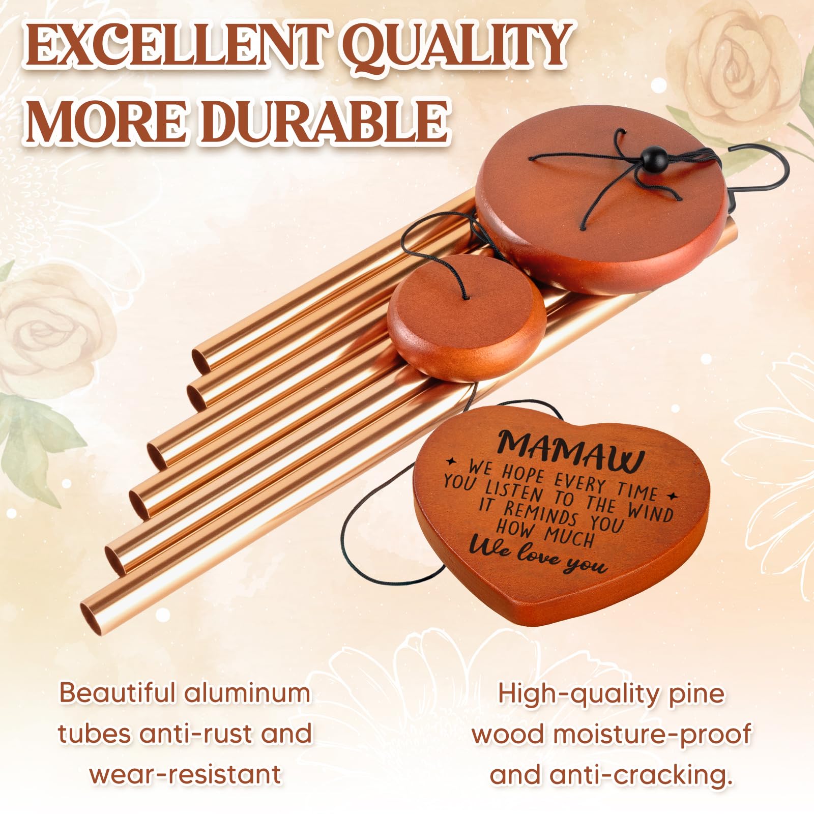 Mamaw Gifts, Birthday Gifts for Mamaw, Grandma Gift in Spanish, Grandma Wind Chimes, Mothers Day for Grandmother Granny Grammy