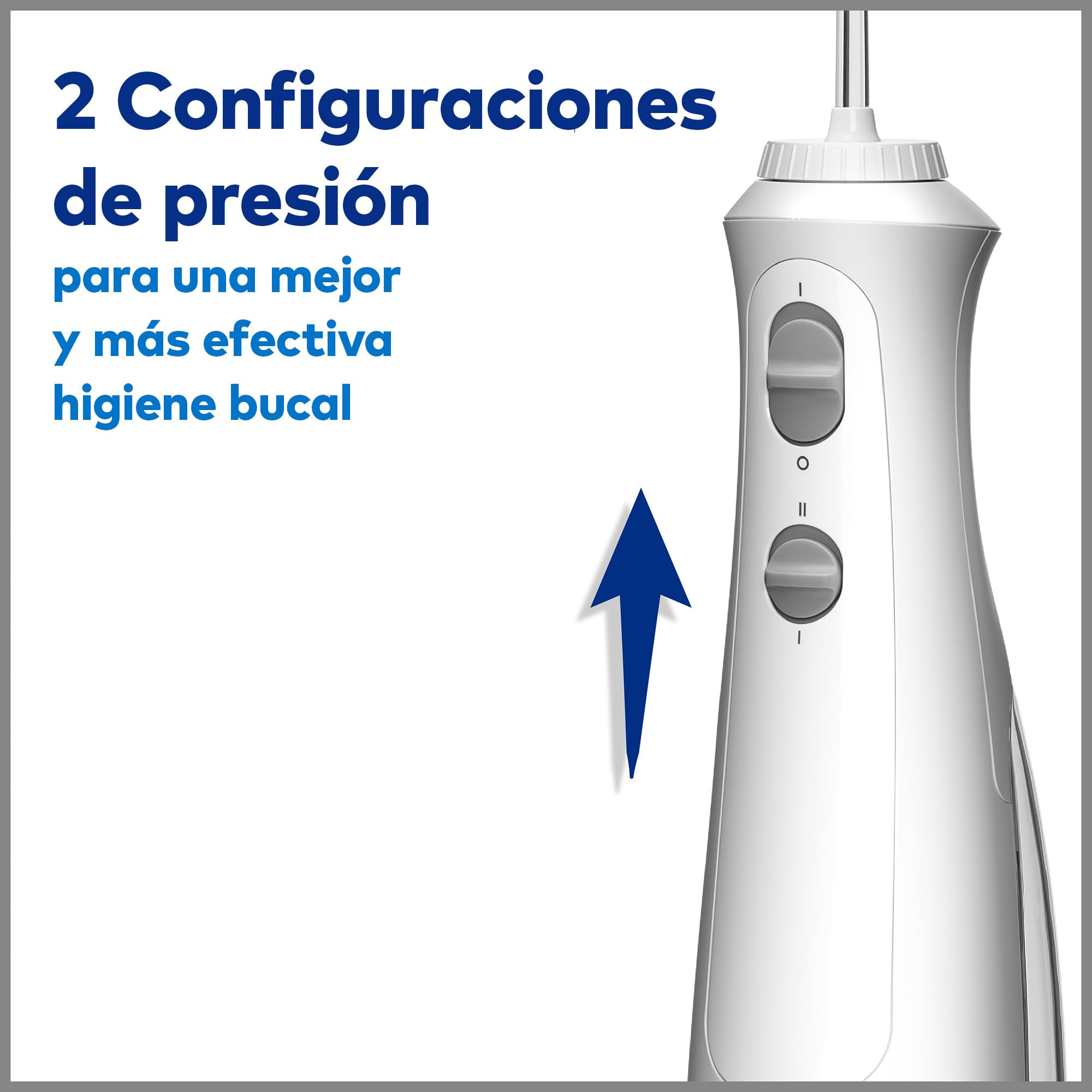 Waterpik Irrigador Dental Inalámbrico WF-13, Cepillo Eléctrico Recargable, Elimina Placa, Portátil Blanco
