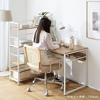 Amazon | LOWYA ロウヤ パソコンデスク 学習机 勉強机 コーナー