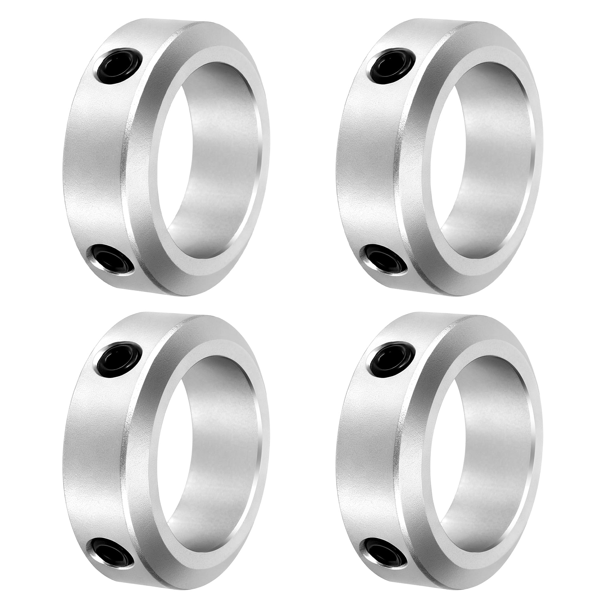 4 Stück Stellringe 50mm Bohrung 70mm AD 22mm Breite Wellensicherungsring Stellringe Welle aus Aluminiumlegierung für Rad Axle Getriebe Montagen CNC-Maschinen