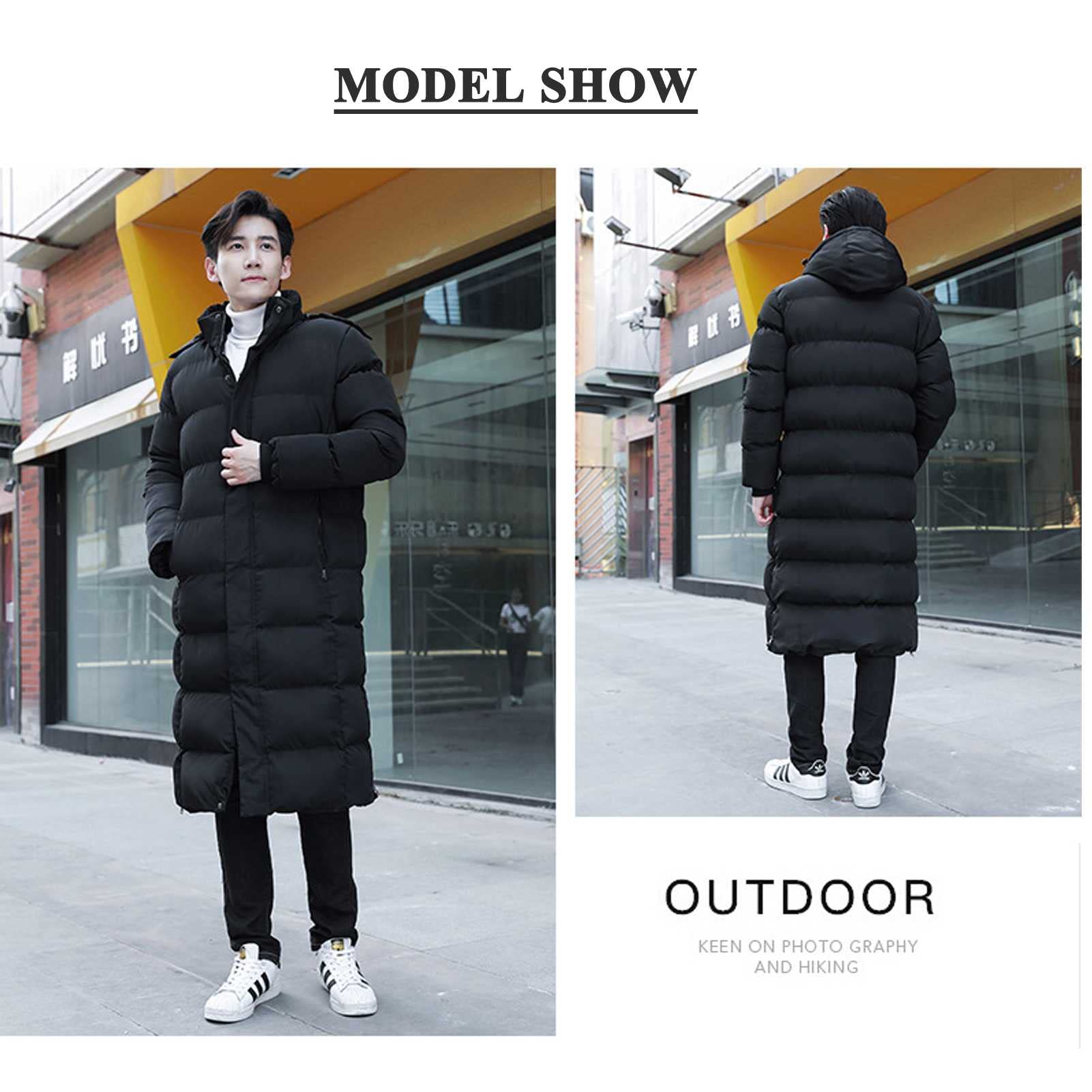 Manteau Long d'Hiver Matelassé Léger en Coton à Bulles, Veste Duvet Chaude Compressible