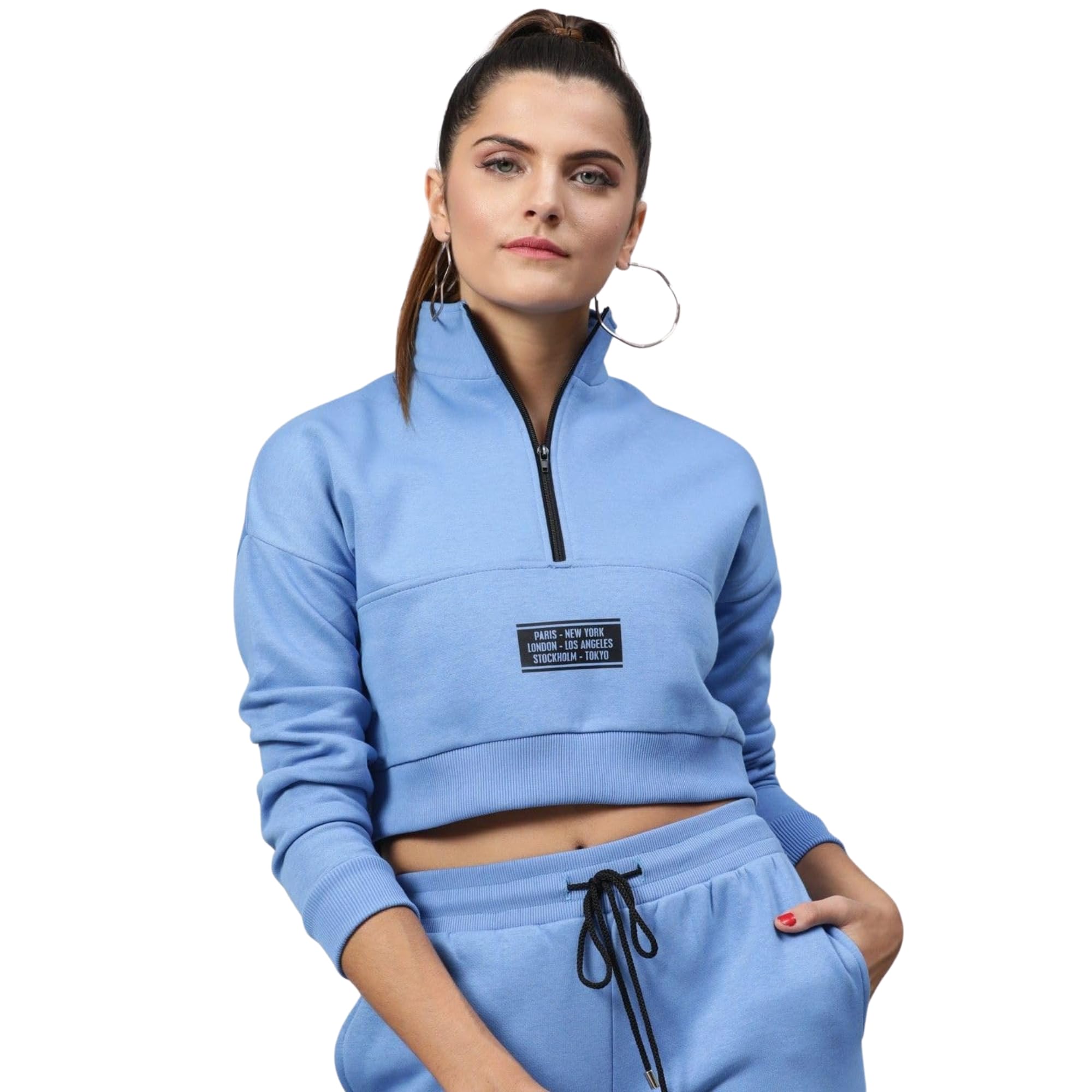 street9 Full Sleeve Self Design Women Reversible Sweatshirt (SWS00002320)-picture-11