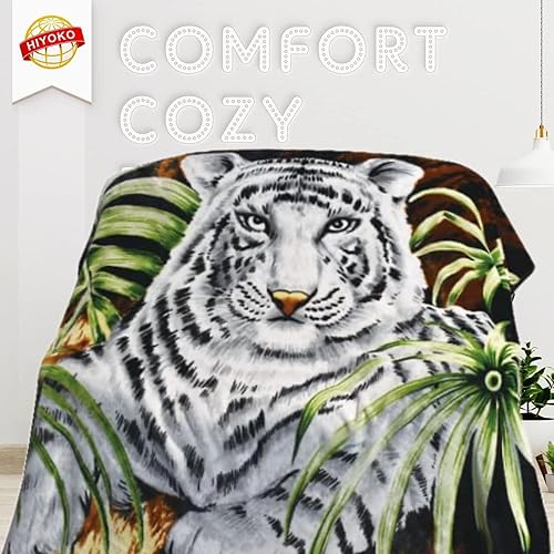 Miniatura 6 de Manta con diseño de lobo 35 libras ultra suave de felpa cálida