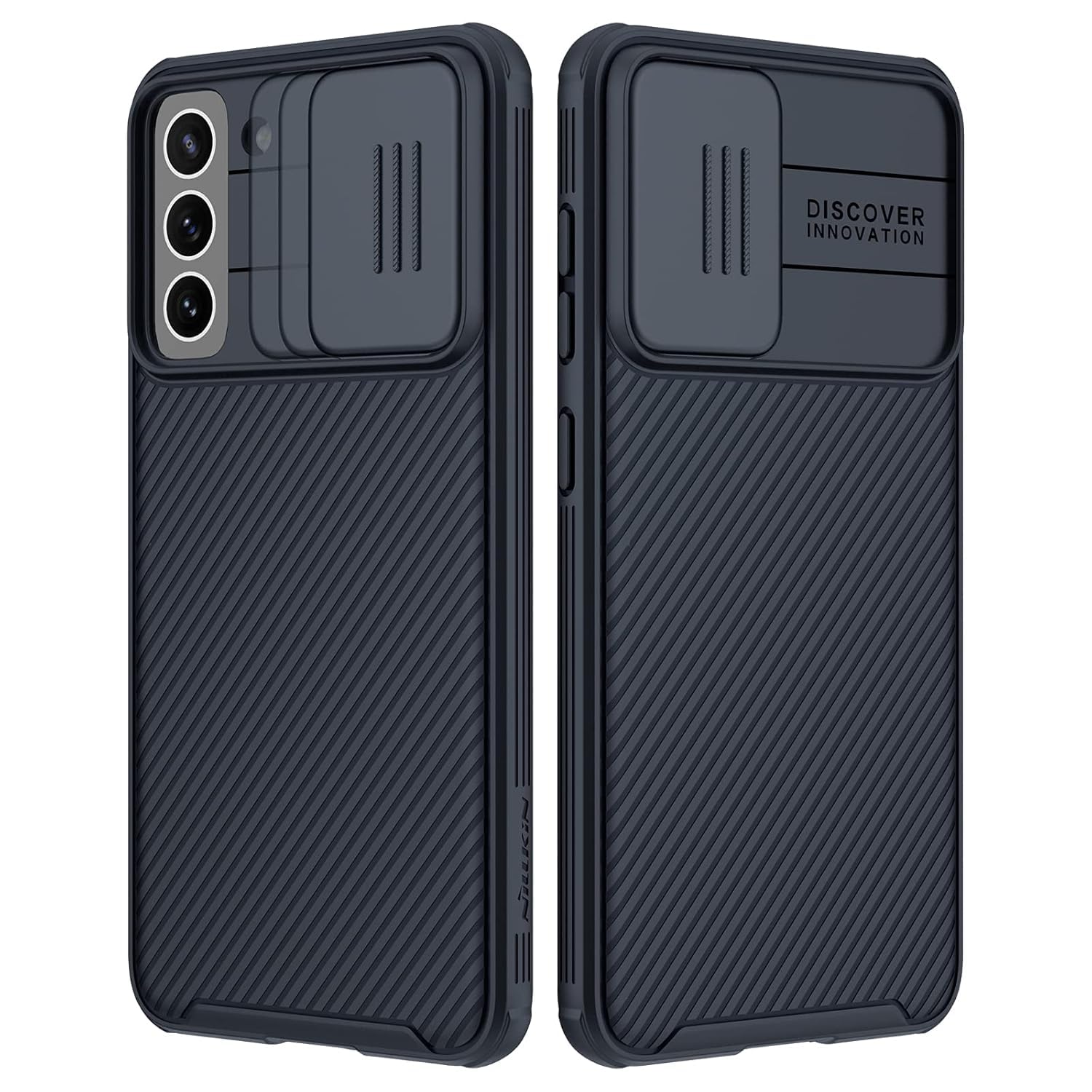 Nilkin® Classic Series Compatible for Samsung S21 FE (S21FE) Case with Camera Cover, [Camera Lens Protector] [Scratch-Re