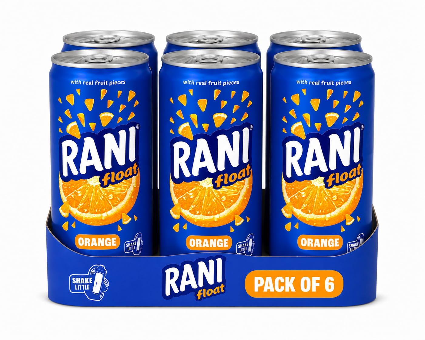 Rani Float Orange Fruit Drink with Chunks | Refreshing Fruit Drink with Oranges Chunks | (240ml Each) - Can Packaging (Orange, Pack of 6)-image-28