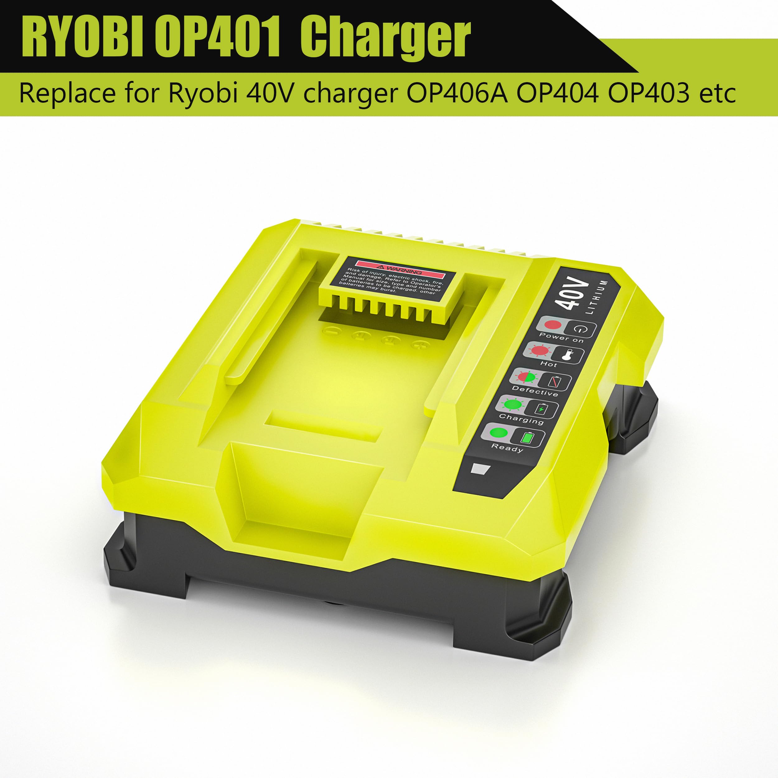 Ryobi 40V Lithium-Ion Charger With USB Port