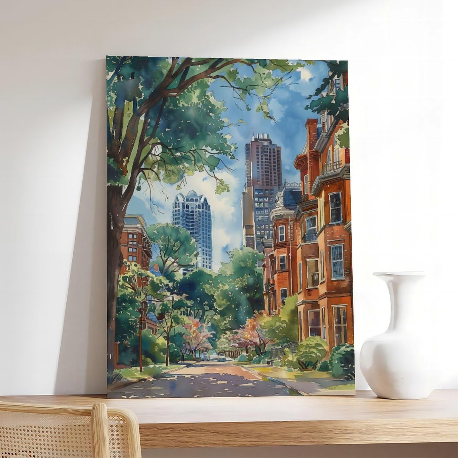Amazon.com: ZJLAMZ New Orleans Watercolor Painting Travel Print