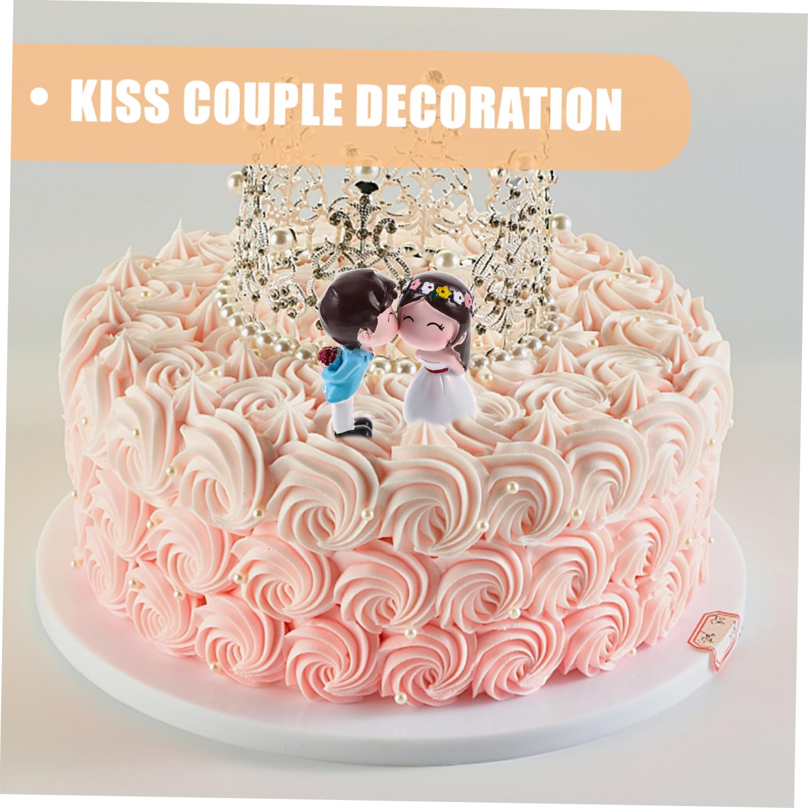 Cabilock Figurine Mariage Gateau Statuette Mariage 3 Paires Couple Décoration Gâteau Décoration Gâteau Décor