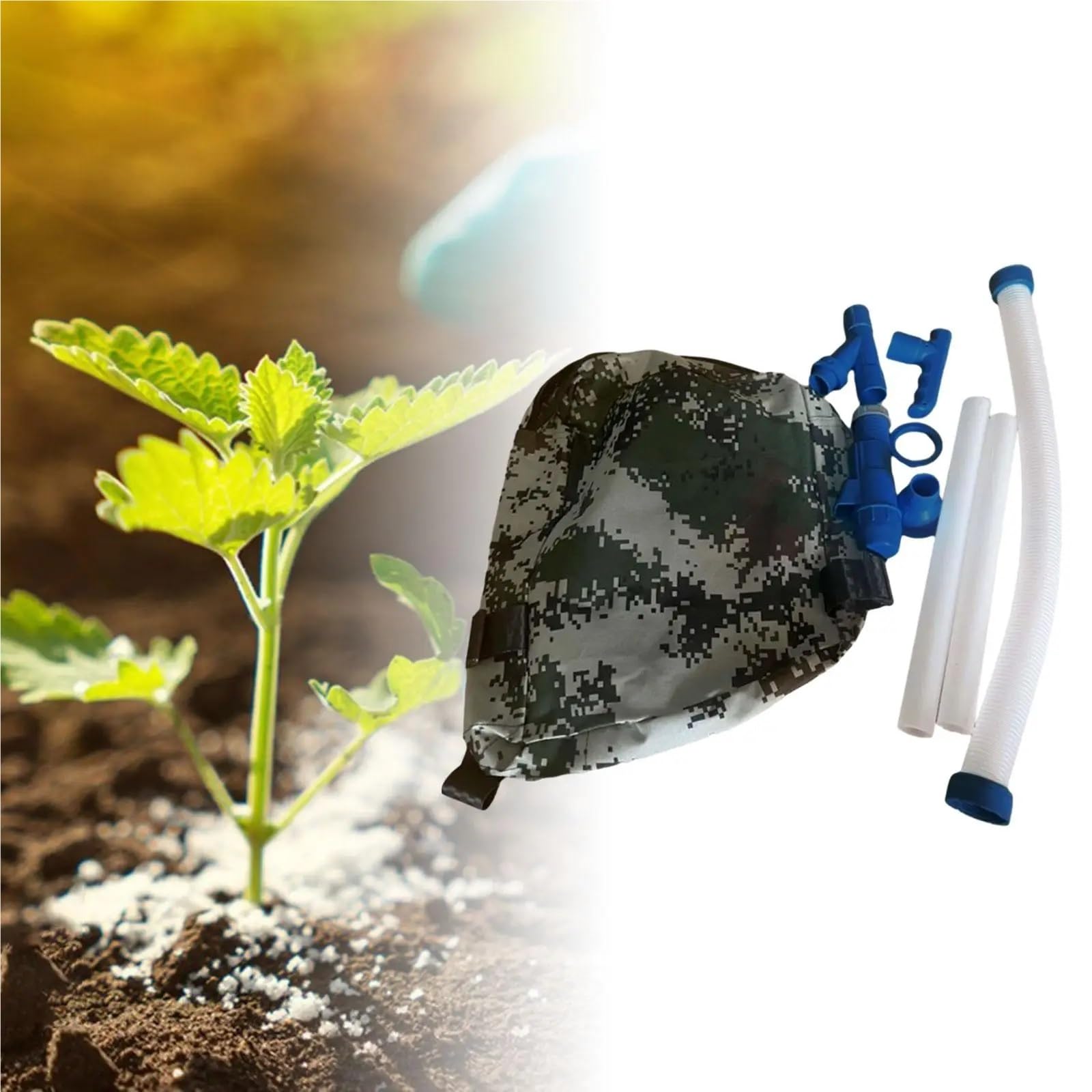 Strumenti Agricoli Accessori per spandiconcime Manuale Maniglia Flessibile Spruzzatore di Fertilizzante Regolabile per Mais Verdure Alberi Piantatore