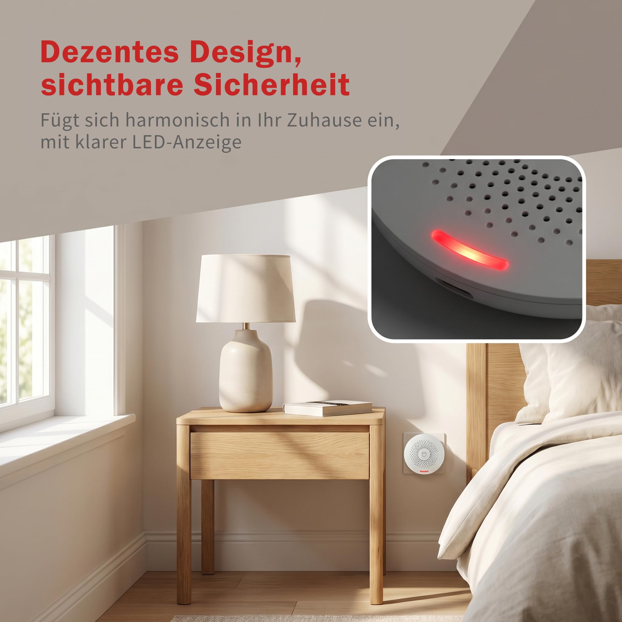 Notrufknopf für Senioren mit WLAN – Nutzung ohne ABO, IP55 wasserdicht, Hausnotruf für Zuhause & Angehörige, interner Hausnotruf mit App-Benachrichtigung, einstellbare Lautstärke (4er-Set)