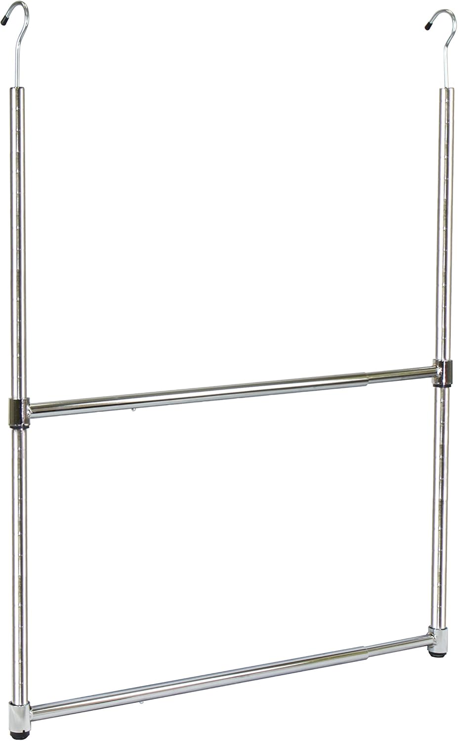 Oceanstar ACR1538C 2-Tier Portable Adjustable Rod Closet Hanger, Chrome Oceanstar ACR1538C 2-Tier Portable Adjustable Rod Closet Hanger, Chrome
