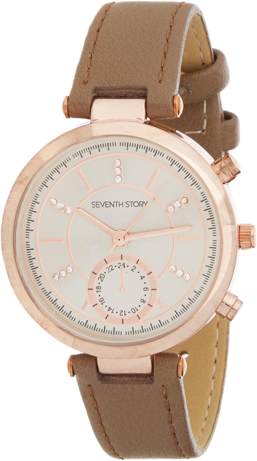 Seventh Story Womens Analogue Classic Quartz Watch with PU Strap SS013ERG