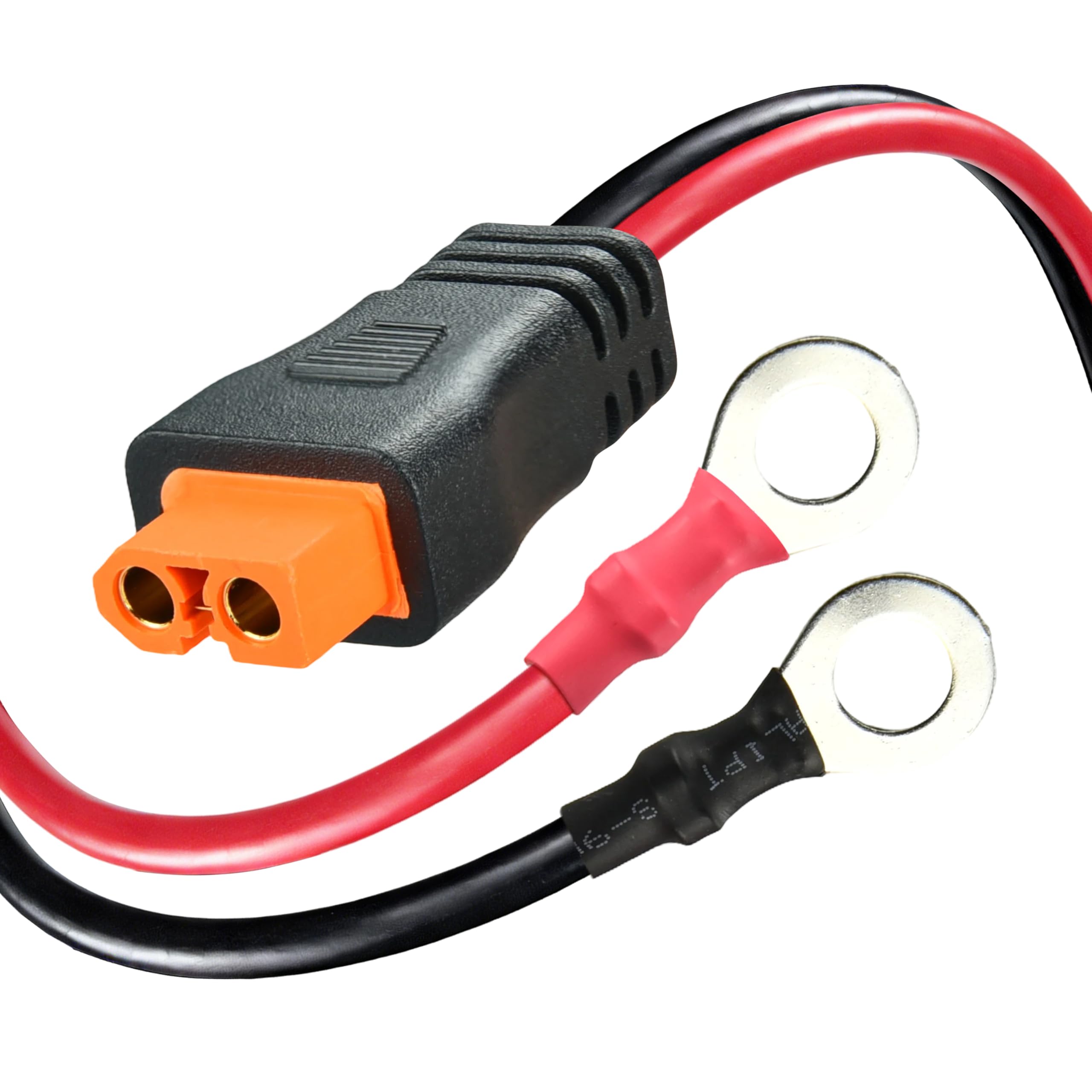 XT60i Connector 6FT 10AWG Heavy Duty Extension Cable XT60i Female to O Ring Terminal Connector Charge Cable Female to O Wire Adapter for Solar Generator RV Battery Inverter Solar Panel Power Station