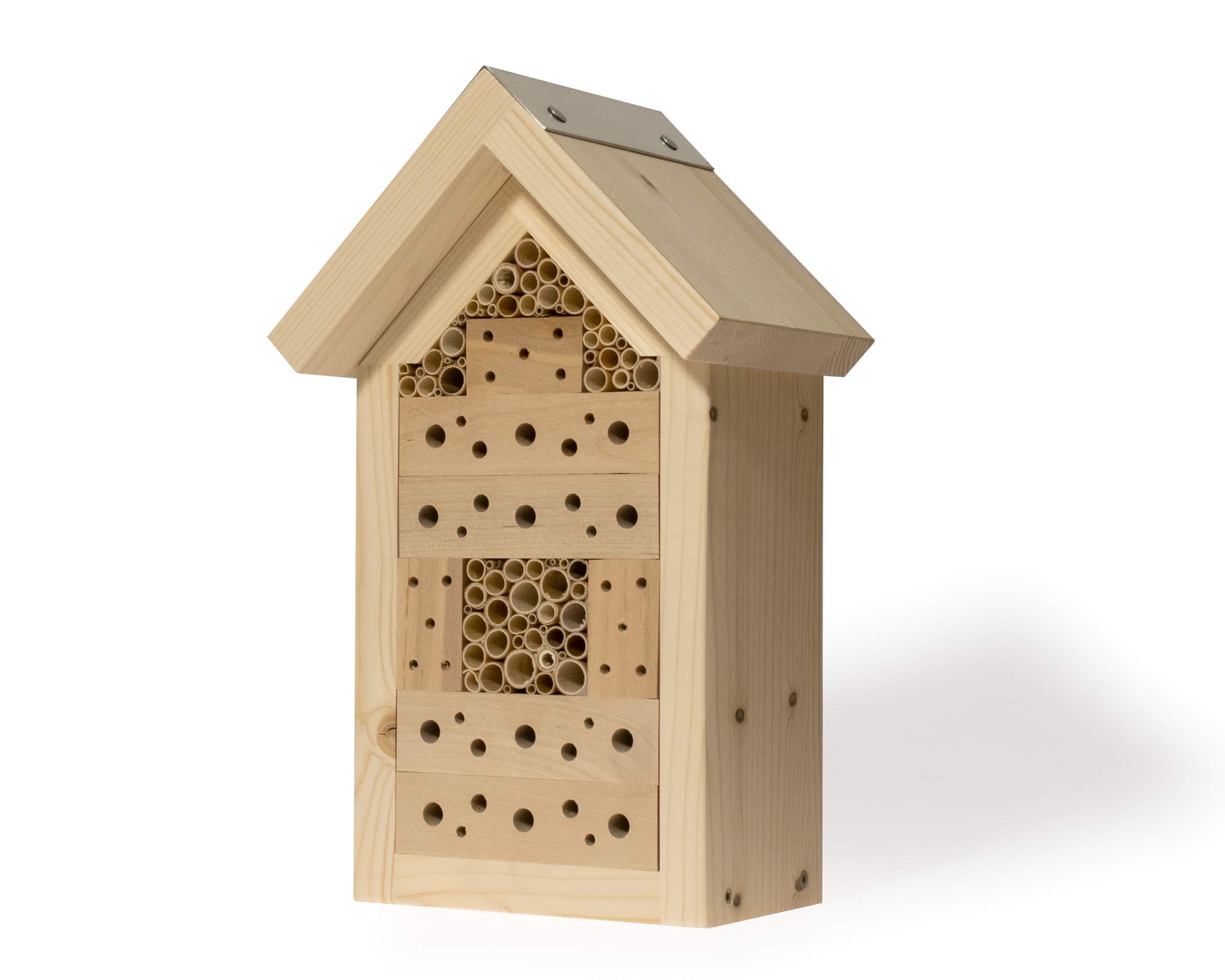 Insektenhotel | Bienenhotel Klassik | Ideal für Wildbienen und Schlupfwespen | Made in Germany