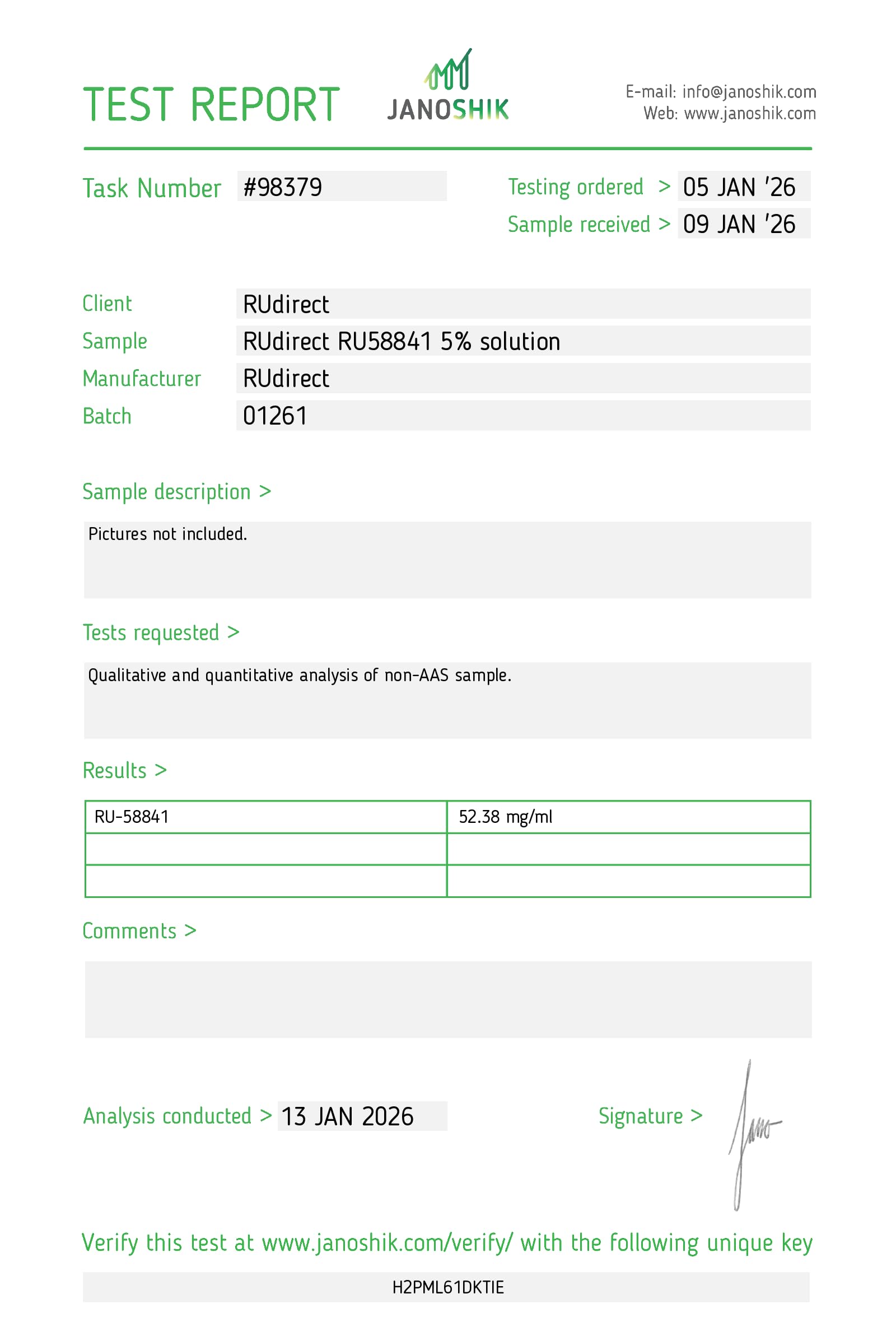 RU58841 5% roztwór - miejscowy bloker DHT na wypadanie włosów na skórze głowy - receptura testowana laboratoryjnie (3 butelki)