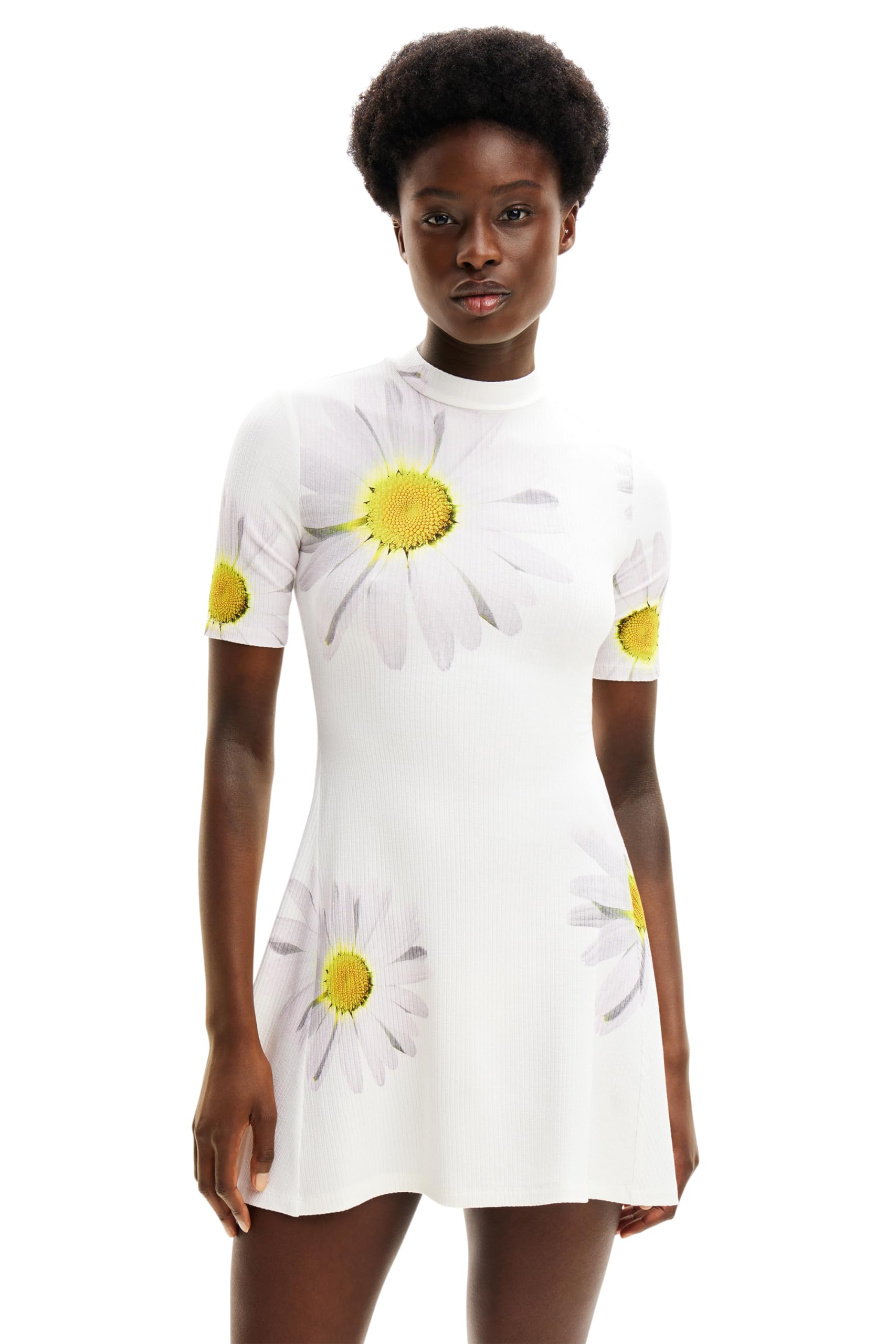 Desigual Damen Weiß Vest_margaritas, 1000 Blanco, Xxl