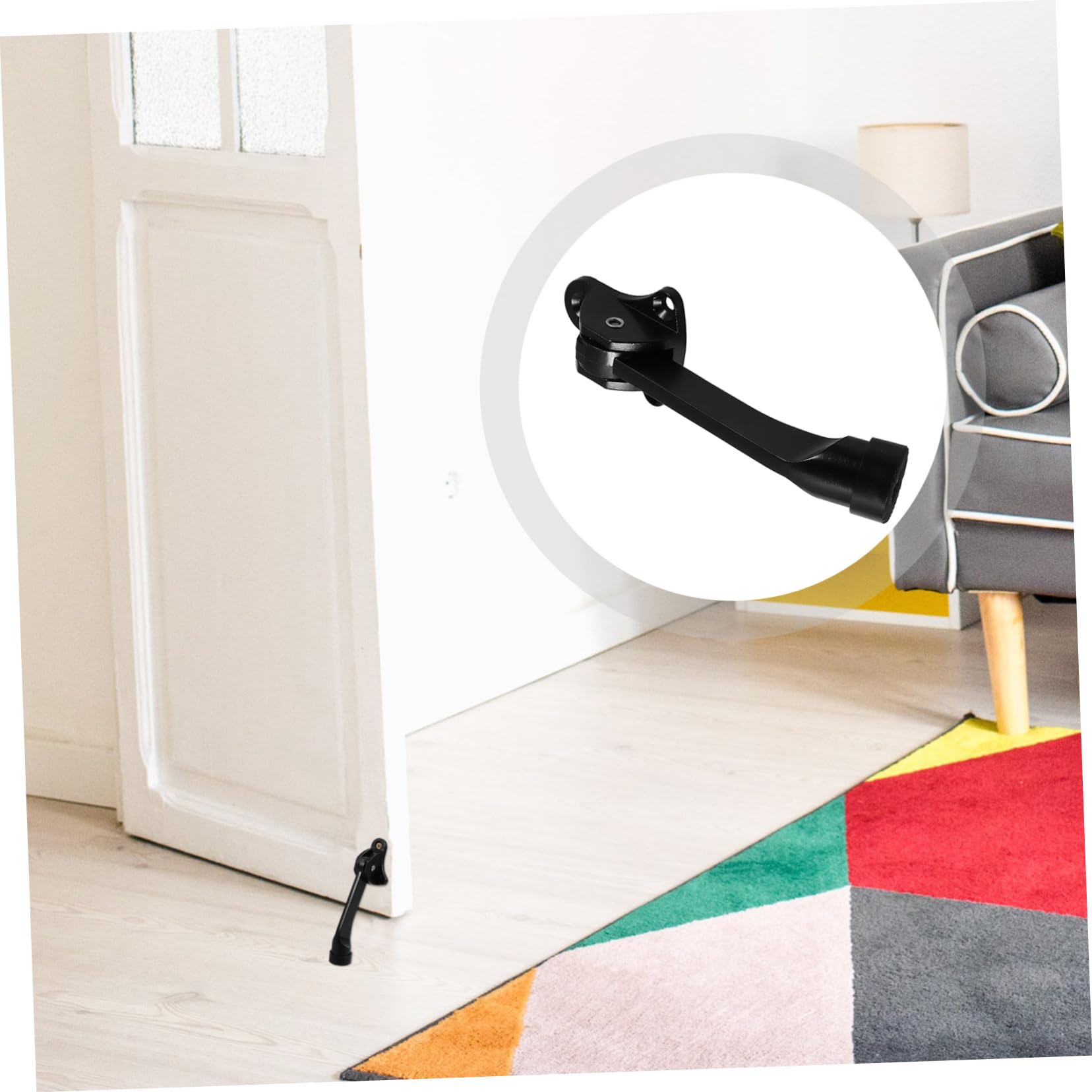 5 Piezas Tope de Puerta Antideslizante Tipo Herradura para Seguridad y Retención Hogares y Oficinas Instalación Sencilla Compatible con Múltiples Tipos de Puertas