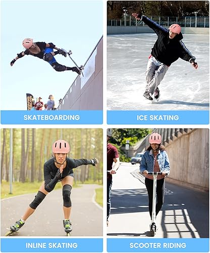 Miniatura 4 de Skateboard Helmet, Adjustment Bike Helmets, Multi-Sport Bicycle Skateboard Skating Longboard Commuter Helmet for Men Women