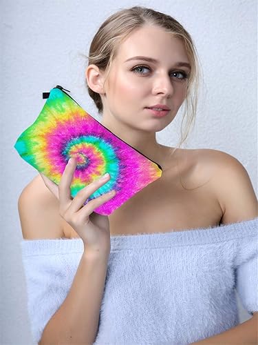 Miniatura 5 de Deanfun - Bolsa de maquillaje impermeable con diseño de mandala y flores, impermeable, espaciosa, cosmetiquera, bolsa de viaje ideal como regalo