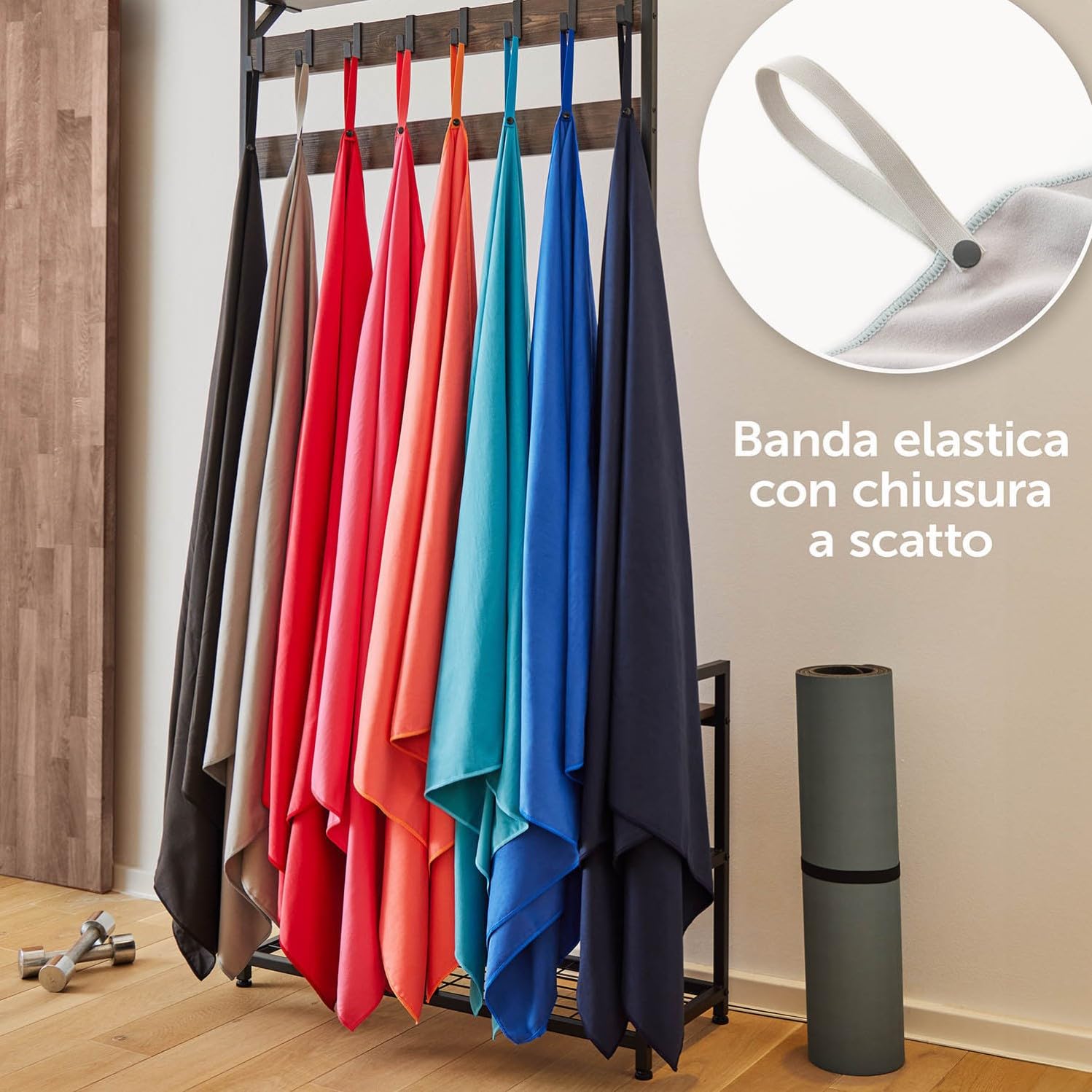Blumtal Asciugamano in microfibra vari colori e misure, compatto & ultraleggero, telo mare microfibra, perfetto asciugamano palestra, asciugamano viaggio, asciugamano spiaggia