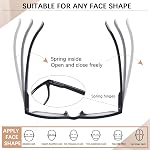 5 Pack Reading Glasses Blue Light Blocking for Women Men, Spring Hinge Computer Readers Anti Eyestrain Eyeglasses