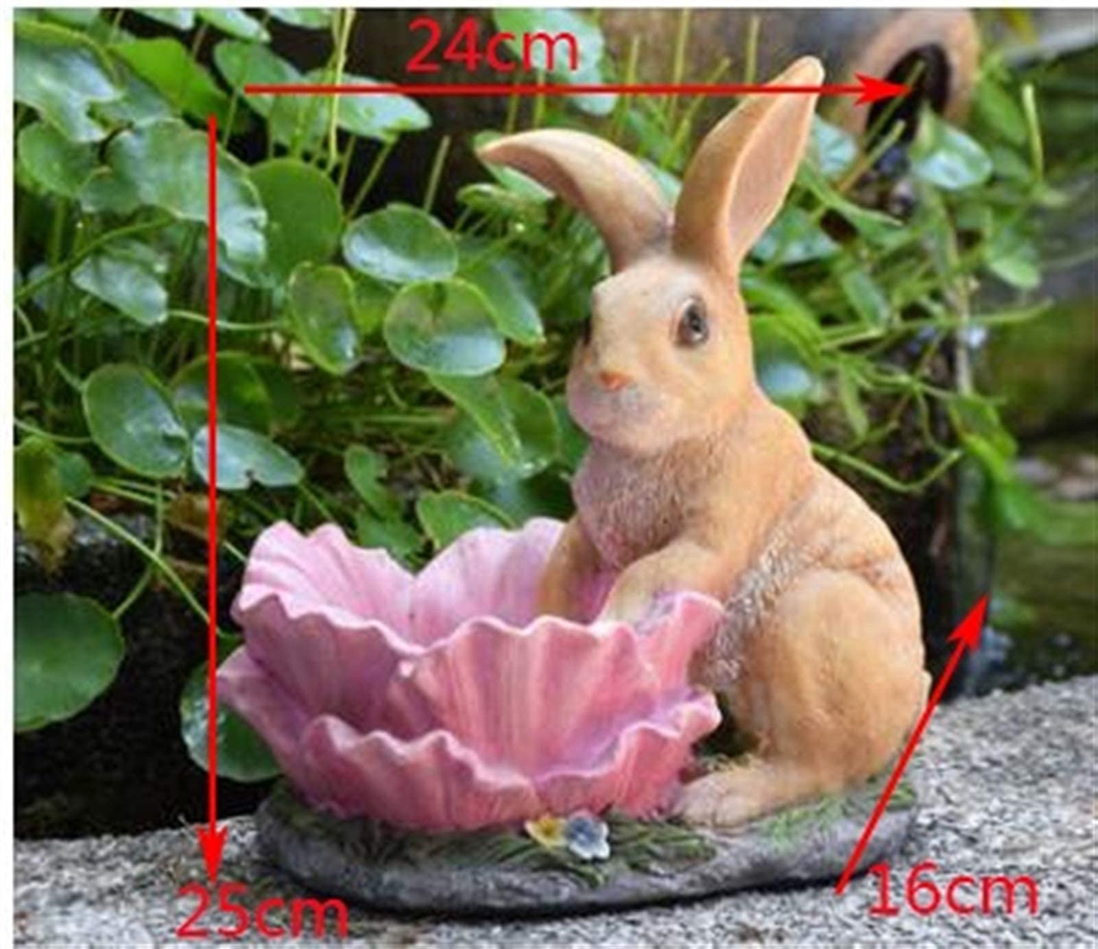 XJBTBA Maceta de Jardín Ornaments Garden Sculpture Crafts Resina succulente Fiore di Figurine Decorazione Decorazioni per la casa Esterna