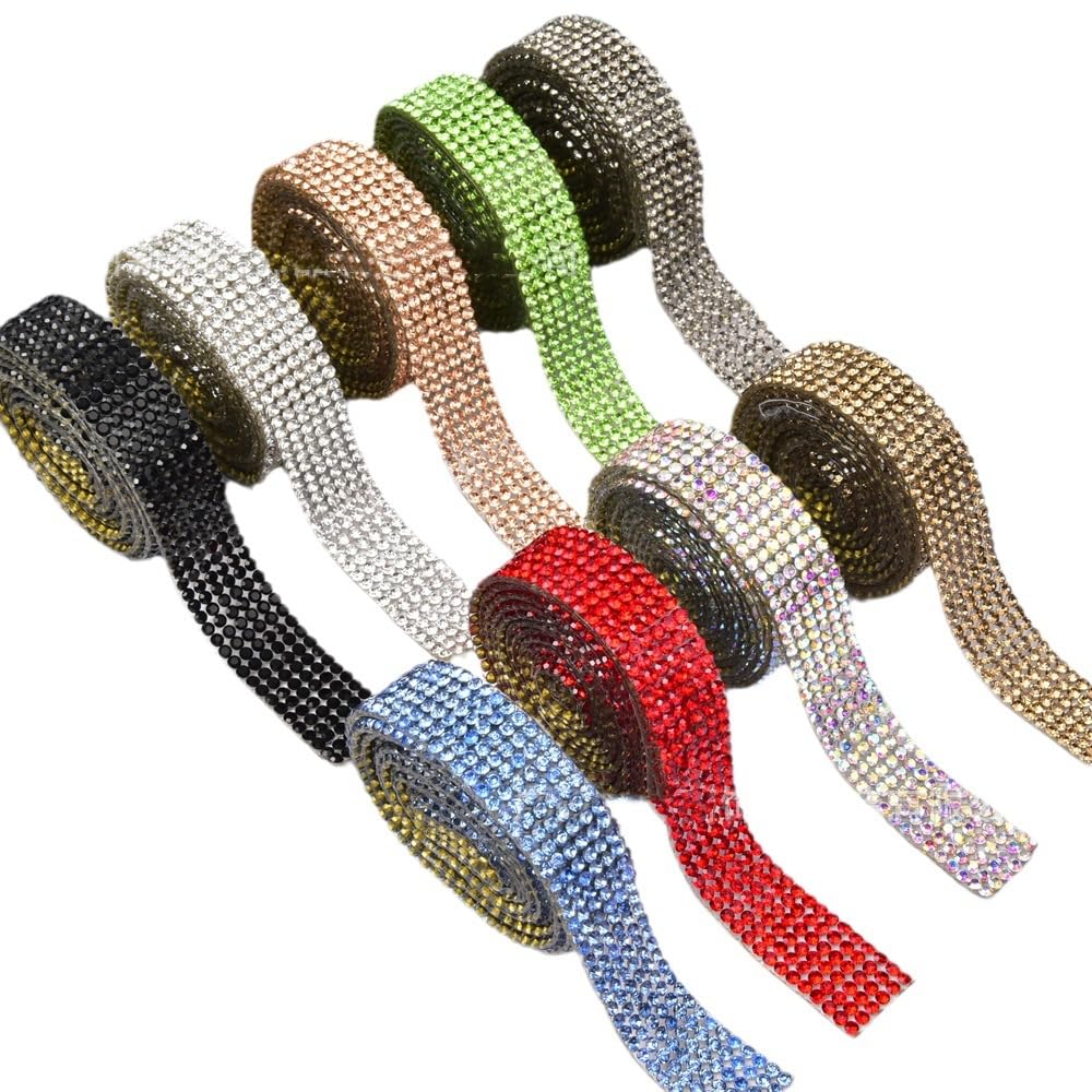 Rouleau De Strass Autocollants En Cristal Avec Strass De 2 Mm Pour Loisirs Créatifs, Fête De Mariage, Décoration De Téléphone (rose Clair